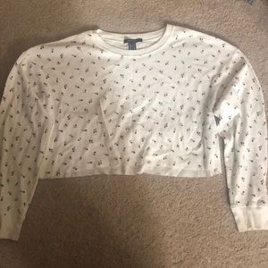 Crop top/ long sleeve shirt